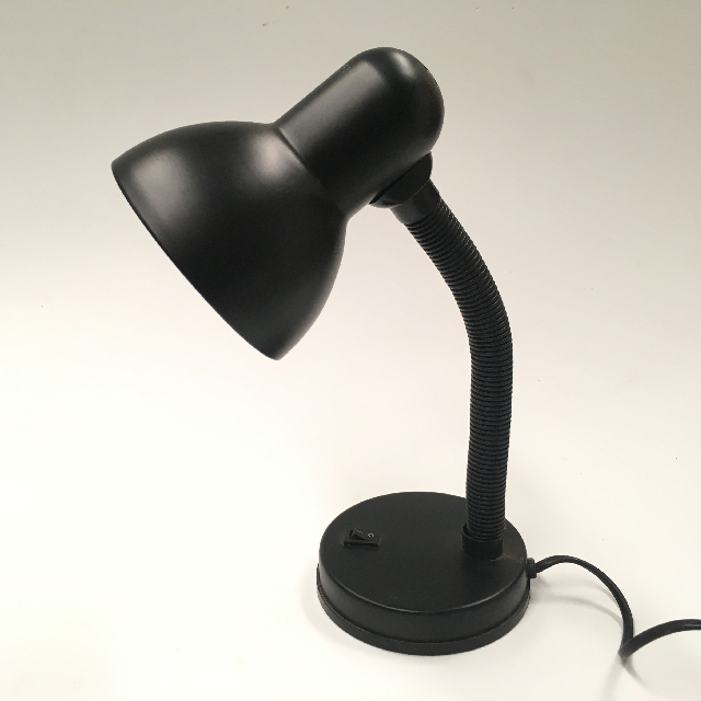 LAMP, Desk or Bedside Light - Small Black Contemp